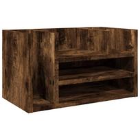 vidaXL Desk Organizer Smoked Oak 44.5 x 24 x 25 cm Particleboard