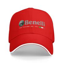 Benellis Motociklų Mada Trucker Kepuraitė Vasarinė Apsauganti Nuo Saulės Kepuraitė Moterims Unisex Lenktynių Moto Beisbolo Atsitiktinės Lauko Kepurės Adjustable red