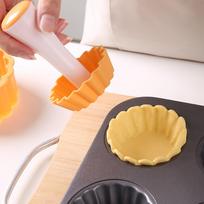 Tart Shells Mold Set Pastry Tamper Mini Tart Tamper Round Tartlet Tarts Shell Maker Baking Eggtart Pies Cake Kitchen Gadgets mėlyna