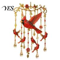 Outdoor Garden Decor Hummingbird Wind Chime, Chimes for Outside, Stained Glass & Crystal Sun Catcher Sympathy Gift Loss of Loved One Windchime, A