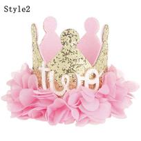 Hair Accessory Jacobs Sequins Birthday Headwear Party Hat Baby Crown Hairband Photography Props Style2