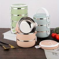 1/2/3/4Layer Portable Stainless Steel Thermal Lunch Box Multi-Purpose Microwave Bento Box With Lids Leakproof Food Container Box 2