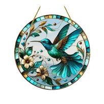 Cat Sun Catcher 2D Flat Wind Chime Ornament Versatile Acrylic Wall Decoration  Living Room Artwork 20cm StyleC