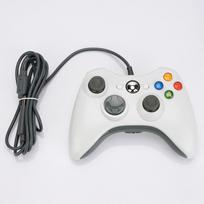 Wired Gaming Controller PC for X-BOX360 Accessory Wired Connection Precision Control Vibration Feedback White
