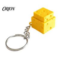 3D spausdintas sūrio žaislas, imituojantis Fidget Clicker raktų pakabukas, kubo formos pirštų clicker, mygtukas nerimo ir streso mažinimui, raktų pakabukas biurui ir klasei geltona
