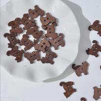 20 pcs Ornaments Wooden Fish Buttons Bear 2 Holes Cat Shape Buttons DIY Cartoon Sewing Buttons Knitting Projects