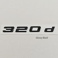 Automobilio raidės Ženklelis 320i 320d Logotipas Emblema Pakeitimas BMW 3 Serijai Blizgus Juodas Chromuotas Automobilio Galinės Dalies Lipdukas Stilius gray