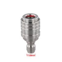 MotherType Stainless Steel Self Locking 1/4 Quick Connect Male to Female Connector for Secure Fastening Applications