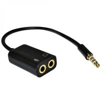 3,5 mm mikrofono garso lizdas prie ausinių mikrofono Y skirstytuvo kabelio keitiklio adapteris