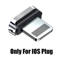 FONKEN 8 kontaktų kištukas magnetinio kabelio jungties galvutės įkroviklio kištuko adapteris, skirtas iPhone dulkių kištukui Only For iPhone Plug