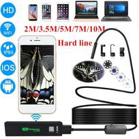 1200P WIFI endoskopinė kamera Mini vandeniui atsparaus kabelio tikrinimo kamera 8 mm USB boreskopas, skirtas Android IOS 3.5M
