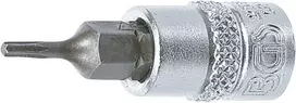 Bgs Technic Antgalis įpresuotas į galvutę | 6.3 mm (1/4") | T-Star (Torx) T7 (2557)