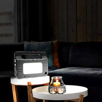 lauko šviesa 1 saulės prožektorius energijos kaupimo energijos gamybos sistema LED šviesos skydelis nešiojamas maitinimo šaltinis lauko stovyklavimas Black&18650 Lithium Battery