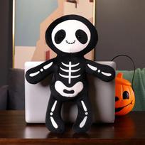 Skeletonas Bobas Pliušinė Lėlė Skeletas Pagalvė Pliušinis Žaislas 28cm    0.13kg