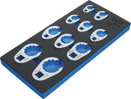 Bgs Technic Šoninių raktų rinkinys | Įrankių dėklas 1/6 | 10 mm (3/8") / 12.5 mm (1/2") / 20 mm (3/4") | 10 vnt. (9818)