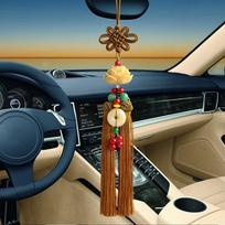 Automobilio Sėkmės Lotoso Pakabukas Automobilio Salono Dekoras Ornamentai Galinio Vaizdo Veidrodėlio Pakabukas Ping An Sagtis Kiniško Mazgo Dekoracija