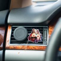 Car Air Outlet Clip 2D Ornament Jesus and Wife Shape Convenient Unique Accessories for Women Girl