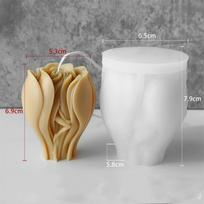 3D rožės žiedo aromaterapinė žvakė silikoninė forma DIY rankų darbo muilas gipsinis ornamentas forma vestuvėms namų dekoras dovanos