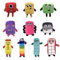 Animaciniai Numberblocks Minkšti Pliušiniai Lėlės Mesti Pagalvė Įdaryti Žaislai Kūdikiui Ankstyvajam Ugdymui raudona