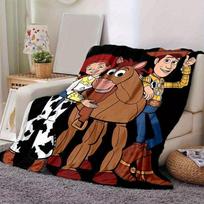 1 vnt., Žaislų istorija Jessie Woody Bullseye pledas Namų dekoras, Sofos pledas, Lauke, Dovana, Flanelė, Miegamasis, Svetainė, Kelionės, Stovyklavimas, Naudojimui automobilyje 80cmx120cm