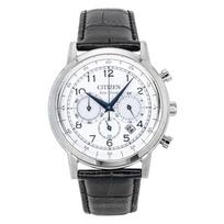 Citizen Eco-Drive Chronografas Odinis Dirželis Baltas Ciferblatas CA4630-02A Vyriškas Laikrodis balta