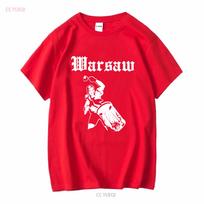 Vintage 2000s Joy Division Warsaw T Shirt M Goth Rock Ian Curtis Bauhaus Punk long or short sleeves vintage Washed homme M white