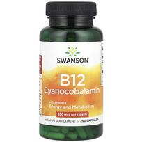 Swanson, Vitamin B12, (cyanocobalamin), 500 mcg, 250 capsules