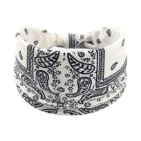 Wide Bohemia Headband Breathable Stretch Yoga Workout Knotted Hairband African Women Girls Head