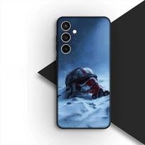Minkštas dėklas Samsung Galaxy S20 S22 S21 FE Ultra Plus A07 A17 A15 A16 A25 A57 A37 Korpusas Dėklas Telefonui Žvaigždžių Mandaloři Karai Galaxy S22+ 5G gray