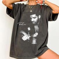 Drake marškinėliai Rap Merch Grafinis marškinėlis Takecare Retas grafinis spaudinys Marškinėliai Naujas Oversized Mados Vyrams Moterims Medvilniniai Marškinėliai M