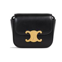 Celine Claude Lock Mini Pečių Crossbody Rankinė Moteriškos Rankinės Juoda Auksinė 10I513DPV-38NO Basic Set (Bag+Dust Bag)