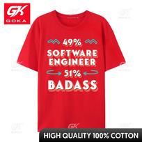 Software Engineer Badass Funny Developer Humor Design Tees New Arrival Casual Student T Shirt Customized TeeShirt S