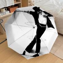 1pc Michael Joseph Jackson Dance Icon Automatic Folding Umbrella, Portable Collapsible Design, Casual Outdoor Accessory L1127047