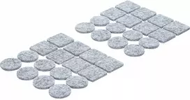 Bgs Technic Veltinio padukų rinkinys | pilkas atspalvis | 32 vnt. (80704)
