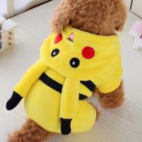 Žavingas Pokemon Go augintinio kostiumas su mielu Pikachu gobtuvu Helovino šventėms XS yellow