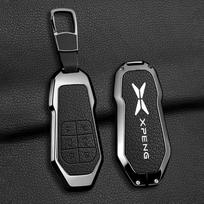 Cinko Lydinio Odinis Automobilio Raktų Dėklas Xpeng X9 Raktui - Xpeng X9 Pro Max Raktų Pakabukas Automobilio Raktų Dangtelis Raktų Pakabuko Aksesuarai gray