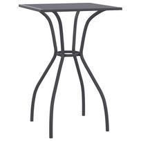 Garden Table Anthracite Grey 50 x 50 x 72 cm Steel Mesh Design