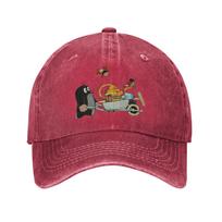 Vintažinė beisbolo kepuraitė su Mažuoju kurmiuku Krtek, unisex, moterims, sendinta, skalauta, Snapback kepurė, animacinis, lauko, bėgimui, golfui, minkštos kepurės Adjustable