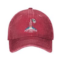 Artemis II Launch to The Moon Baseball Caps Vintage Distressed Washed  Mission Snapback Hat Unisex Women Outdoor Adjustable Fit Adjustable