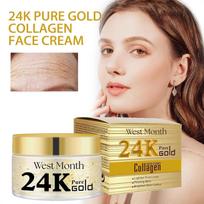 24K Gold Collagen Cream for Face,Reduces Age Spots,Fine Lines Wrinkles Lifting Firming Improve Skin Elasticity Anti-aging Cream 1pc