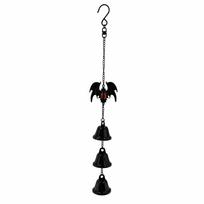Hanging Ornaments Halloween Wind Chime Decorations Gothic Chime Pendant Bat Wind Chime  Home Red Crystal