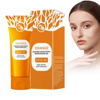 Orange Enzyme Exfoliating Gel Facial Cleansing Scrub for Gentle Skin Care and Deep Pore Cleaning