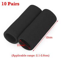 10 Pairs Sponge Grip Cover Universal Motorcycle Scooter Mountain Bike Anti-Slip Handle Covers Throttle lever Cover Accessories