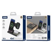 Jellico 3-In-1 Wireless Charger For Iphone 11 12 13 14 15 Magsafe 15W Pd juoda