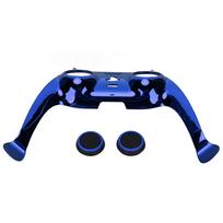 PS5 Controller Faceplate DIY Replacement Shell, Joystick Covers Set, Compatible with PS5 Controller, Anti-Slip Decorative Accessories (Black) mėlyna