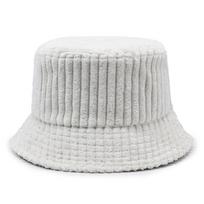 Fashion Adjustable Corduroy Bucket Hat Breathable Absorb Sweat Travel Sun Shade Cap Versatile Fisherman Hat for Women balta