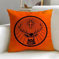 Classic Beverage Brand Jagermeister Cushion Cover Soft & Easy-Wash Pillow Case – Versatile For Couch, Bed, Travel And Office Peach skin 18*18(CM)-1Pcs