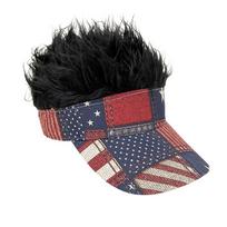 Simulation Wig Creative Cap American 250th Anniversary Personalized Sun-shading Baseball Cap Party Accessories for Men and Women One Size