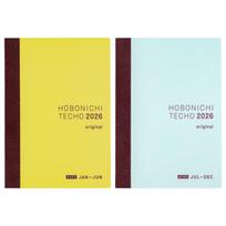 Hobonichi Techo 2026 Originalus planuoklis, dydis 1 puslapis per dieną, antrasis sausio pirmadienis [A6 / (pirmosios pusės) / / pradėti] smėlis