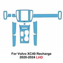 Automobilio interjero TPU dažų apsauginė plėvelė Volvo XC40 2020-2025 Centrinei konsolei Skaidri Anti-Scratch Iš anksto supjaustytas PPF lipdukas for XC40 2020-24